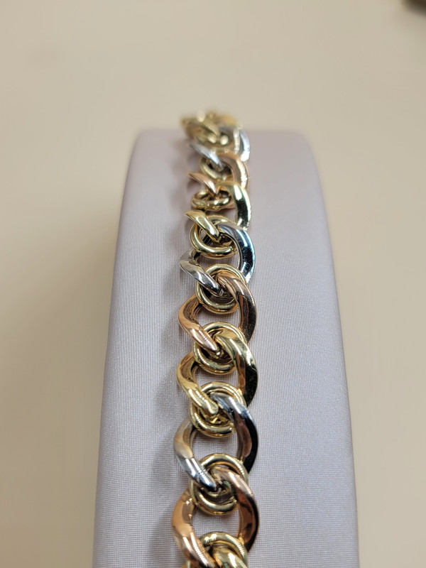 اسوارة جنزير حلقات سميكة ملونة