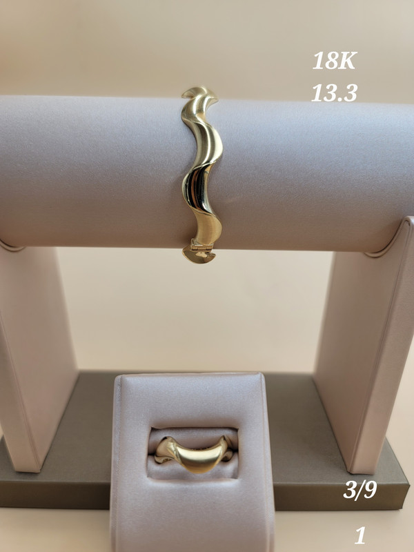 طقم اسوارة و خاتم أمواج