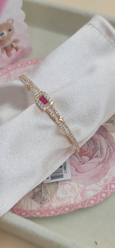 أسوارة أطفال مقاس 12 بحجر فوشي