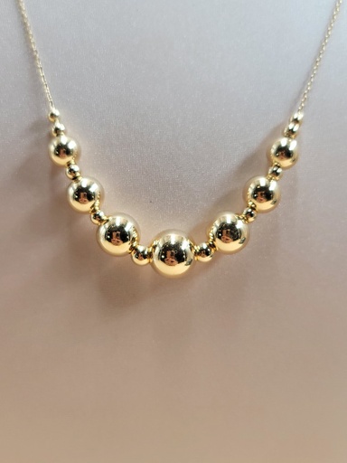 [000192182816800241] عقد بكور دوريكا ليزر صقيلة ذهبي