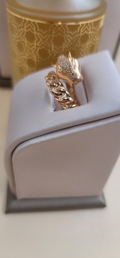 [000192214914700109] خاتم بانثر أنيق برأس النمر 