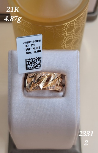 [001922148714610166] خاتم مودرن أنيق بمضلعات 