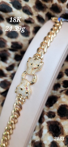 [019218243997560073] جنزير أنيق برأسي نمر 