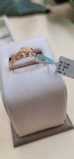 [000192211323960174] خاتم ناعم بلفة ورق شجر 