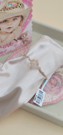 [000192212978910018] اسوارة أطفال بزهرة من القلوب مقاس14