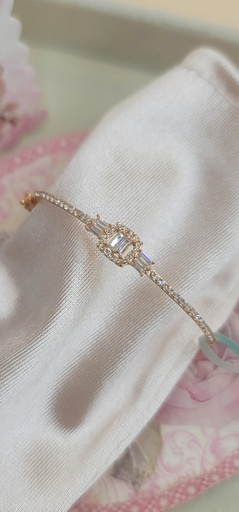 [000192213149420007] إسوارة أطفال بفصوص زراكون قص ألماس مقاس 14 