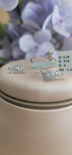 [001921833913560283] نصف طقم بحجر زراكون ناعم قص ألماس بيضاوي